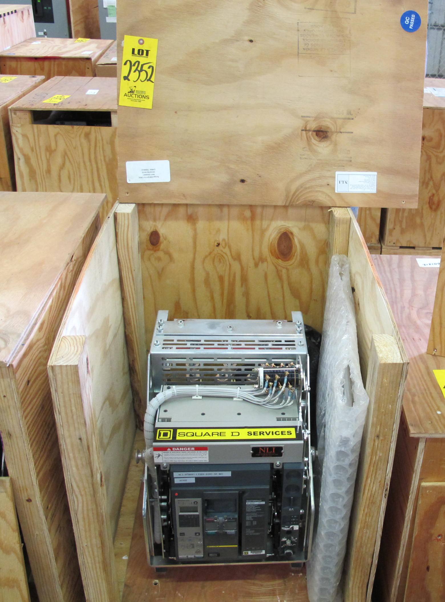 BREAKER, CIRCUIT, 600 FRAME AMP RATING, MASTERPACT NT 08N1 KIND, 3 POLE, 480 VOLT RATING SQUARE D DIRECT REPLACEMENT FOR 1E ABB K-600S INCLUDES ONE NEW 18" DOOR, MOUNTS USING EXISTING HINGES > CONTINUOUS CURRENT: 600A > INTERRUPTING RATING: 30KA @ 535 VAC > 125VDC OPERATED > MICROLOGIC TRIP UNIT 5.0A > 250A SENSOR > 250A SENSOR PLUG > 18" DOOR, PART # NLI-NT08N1-LISB8-EODC-SR-001 (W-44) LOADING & HANDLING FEE $15-